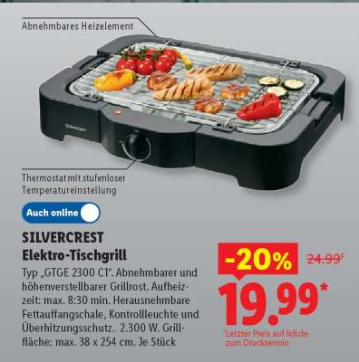 SILVERCREST Elektro-Tischgrill