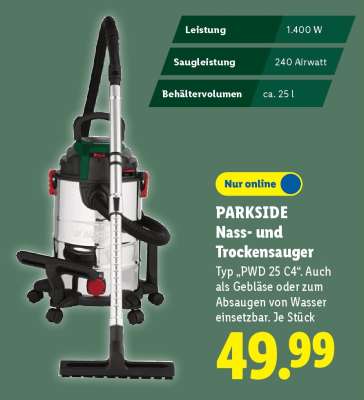 PARKSIDE Nass- und Trockensauger