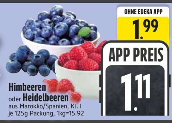 Himbeeren oder Heidelbeeren