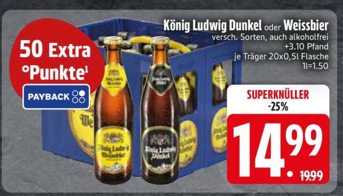 König Ludwig Dunkel oder Weissbier