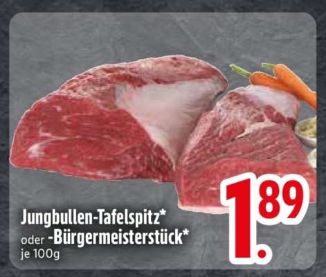 Jungbullen-Tafelspitz oder Bürgermeisterstück