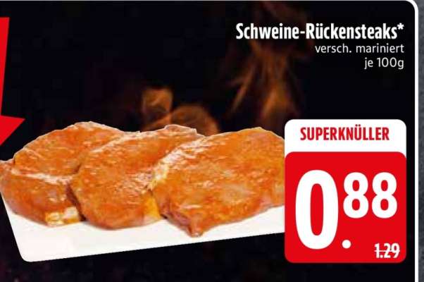 Schweine-Rückensteaks