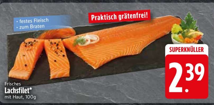 Frisches Lachsfilet