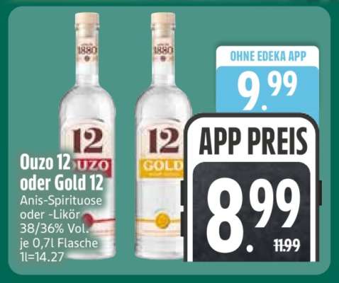OUZO 12 oder GOLD 12