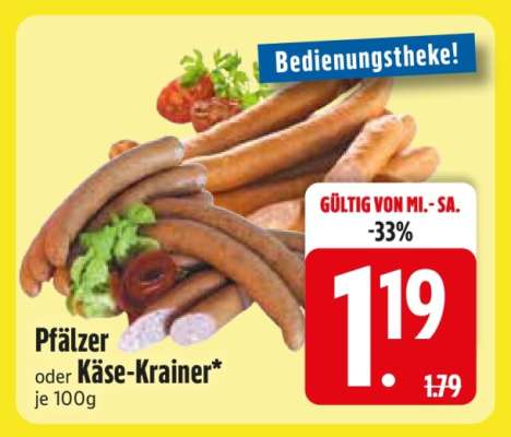 Pfälzer oder Käse-Krainer