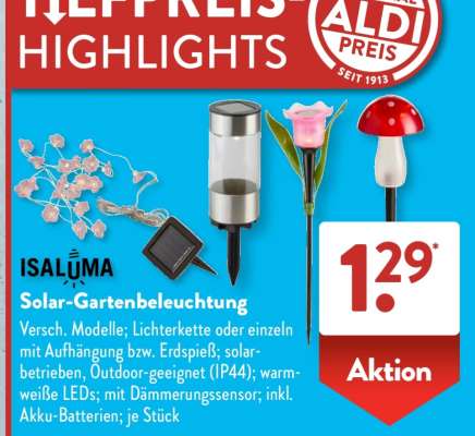Solar-Gartenbeleuchtung