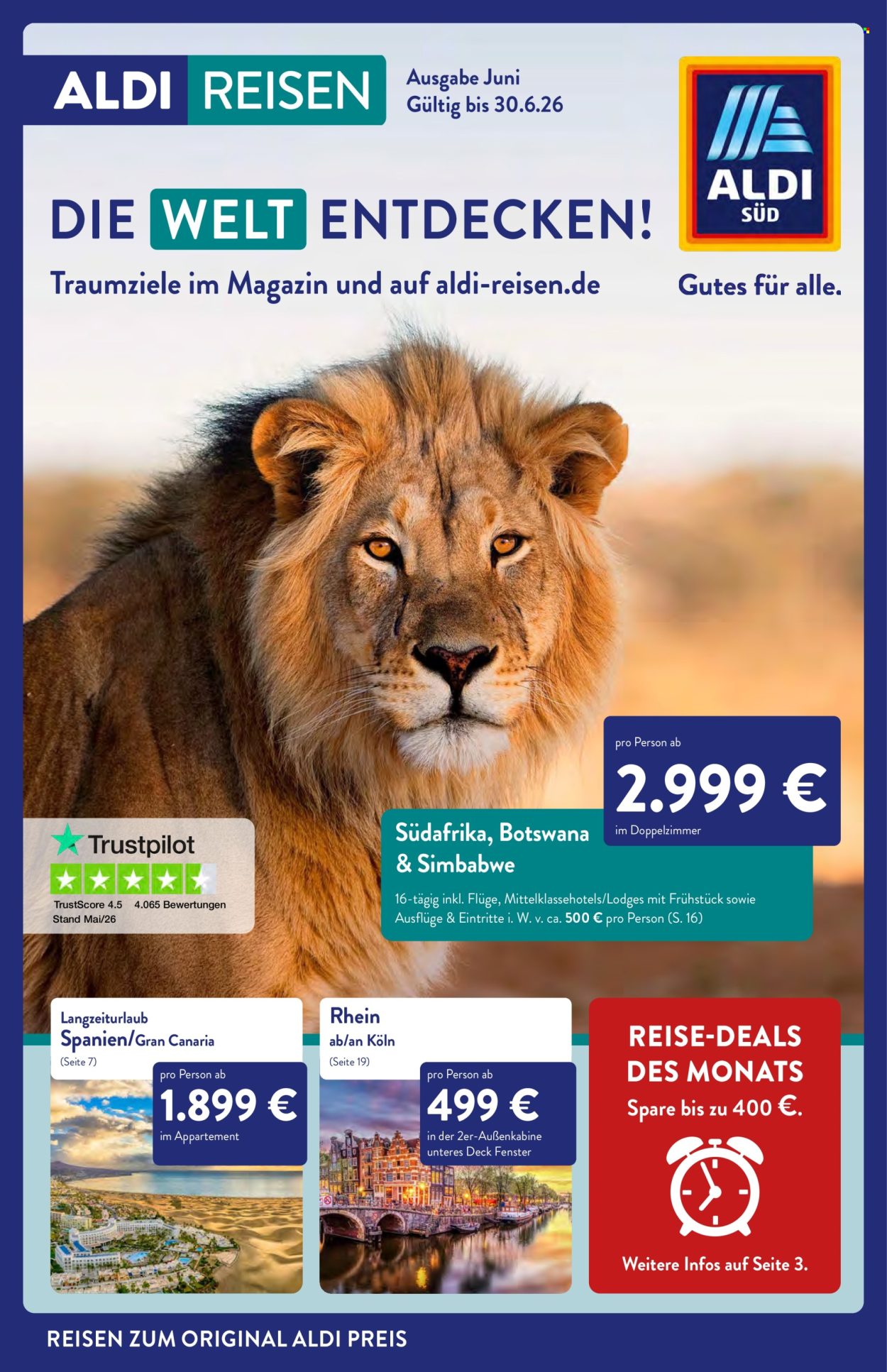 ALDI SÜD Prospekte  - 1.06.2026 - 30.06.2026. Seite 1