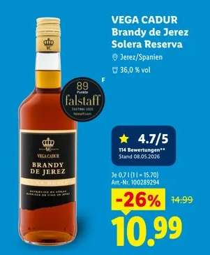 Vega Cadur Brandy de Jerez Solera Reserva