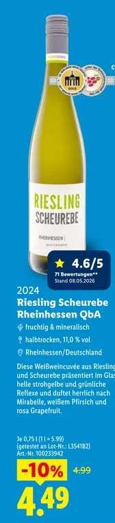 Riesling Scheurebe Rheinhessen QbA