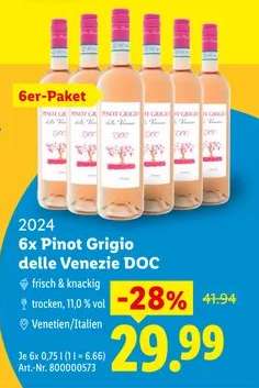 6x Pinot Grigio delle Venezie DOC