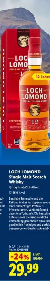 Loch Lomond Single Malt Scotch Whisky
