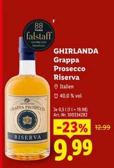 GIRLANDA Grappa Prosecco Riserva