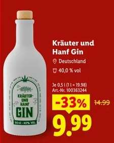 Kräuter und Hanf Gin