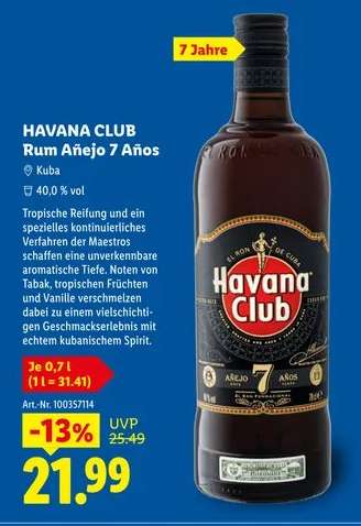 HAVANA CLUB Rum Añejo 7 Años