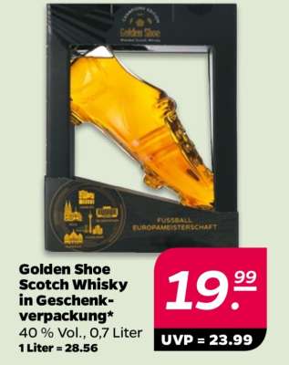 Golden Shoe Scotch Whisky in Geschenkverpackung