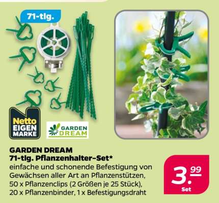 GARDEN DREAM 71-tlg. Pflanzenhalter-Set*
