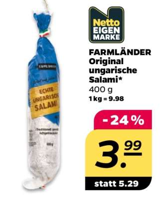 FARMLÄNDER Original ungarische Salami