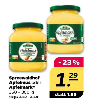 Spreewaldhof Apfelmus oder Apfelmark