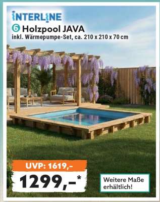 Holzpool „Java“