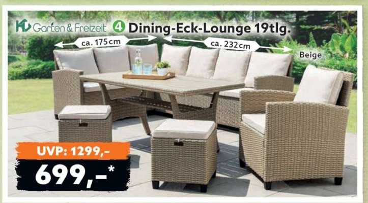 Dining-Eck-Lounge 19tlg.