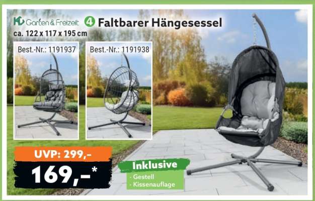 Faltbarer Hängesessel