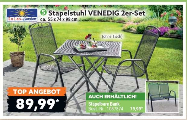 Stapelstuhl VENEDIG 2er-Set