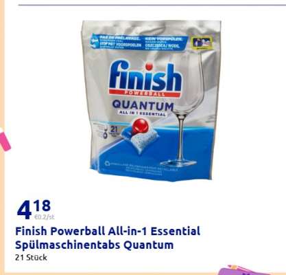 Finish Powerball All-in-1 Essential Spülmaschinentabs Quantum
