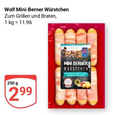 Wolf Mini-Berner Würstchen