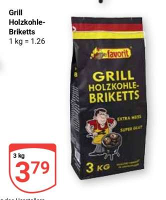 Grill-Holzkohle-Briketts