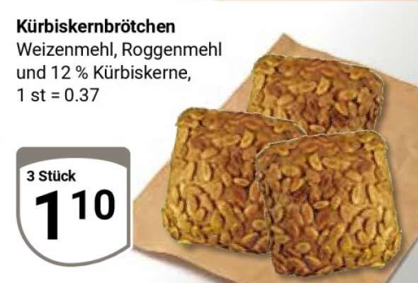 Kürbiskernbrötchen