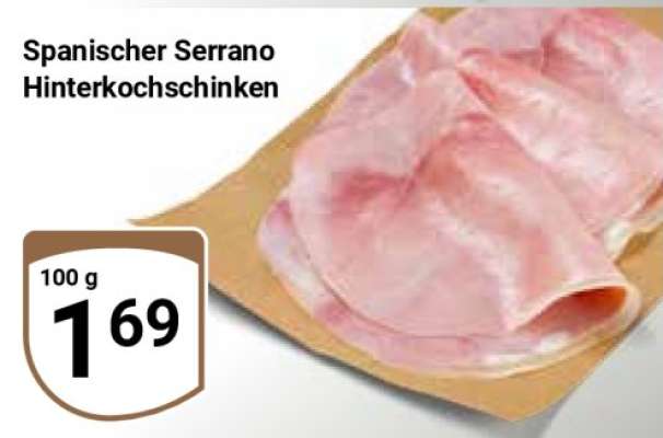 Spanischer Serrano Hinterkochschinken