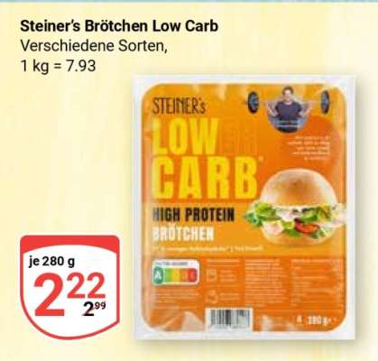 Steiner’s Brötchen Low Carb