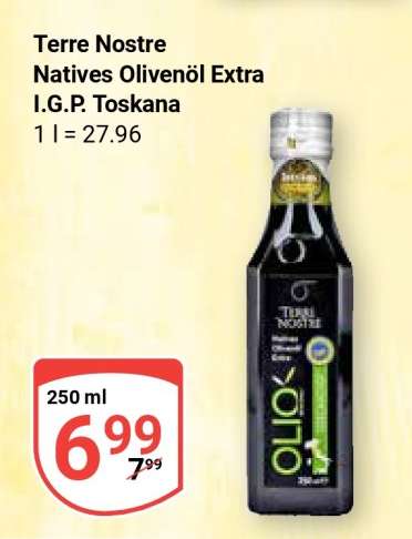 Terre Nostre Natives Olivenöl Extra I.G.P. Toskana