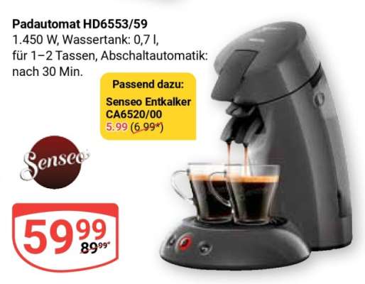 Padautomat HD6553/59