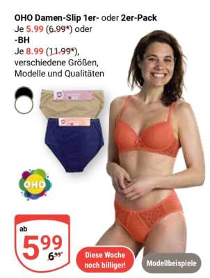 OHO Damen-Slip 1er- oder 2er-Pack
