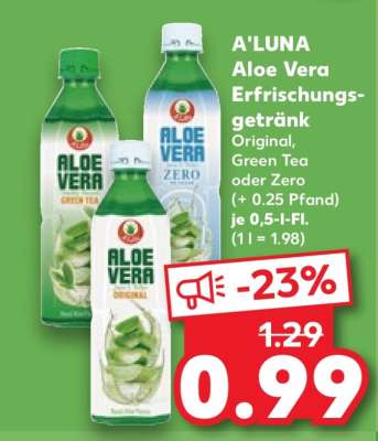 A'LUNA Aloe Vera Erfrischungsgetränk