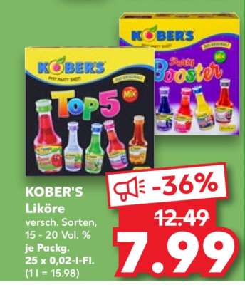 KOBER'S Liköre