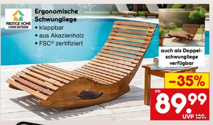 Ergonomische Schwungliege