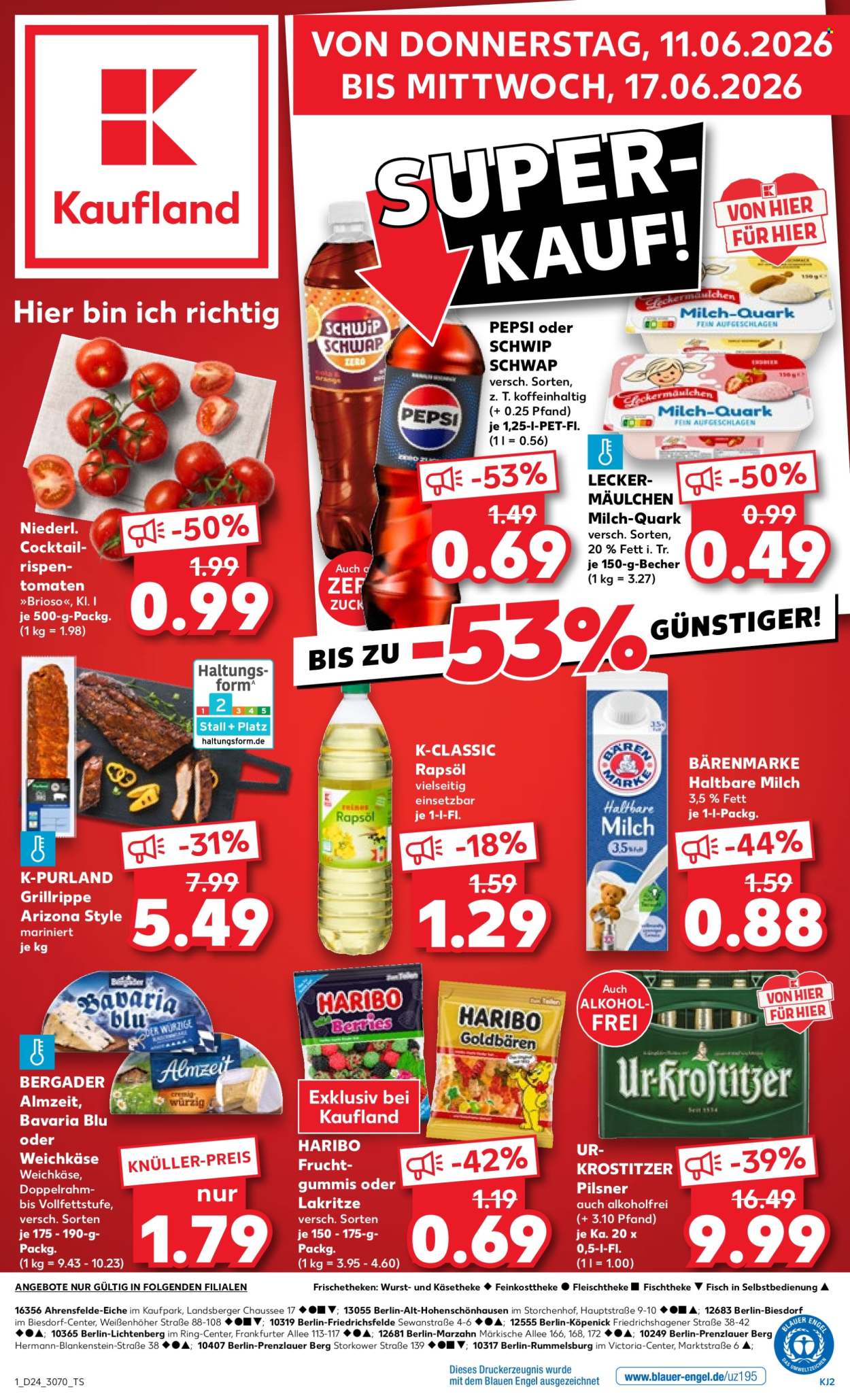 Kaufland Prospekte  - 11.06.2026 - 17.06.2026. Seite 1