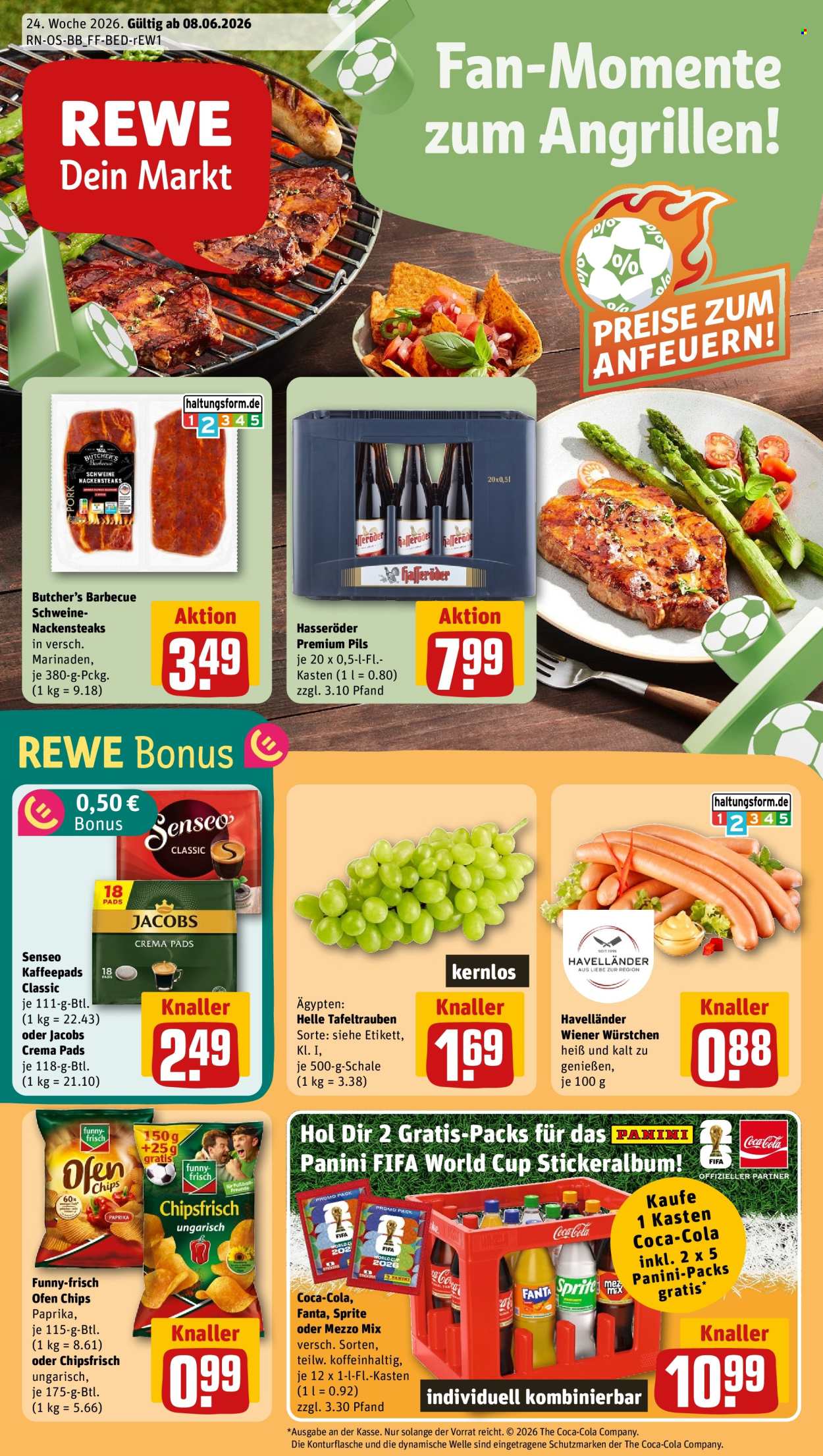 REWE Prospekte  - 8.06.2026 - 14.06.2026. Seite 1