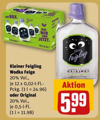 Kleiner Feigling Wodka Feige