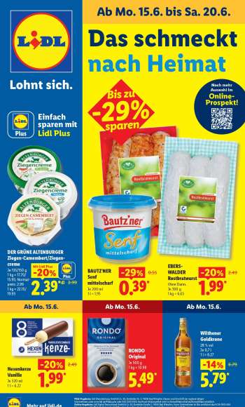 Prospekte Lidl - 15.06.2026 - 20.06.2026.