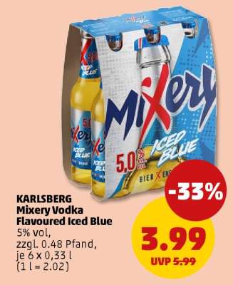 KARLSBERG Mixery Vodka Flavoured Iced Blue