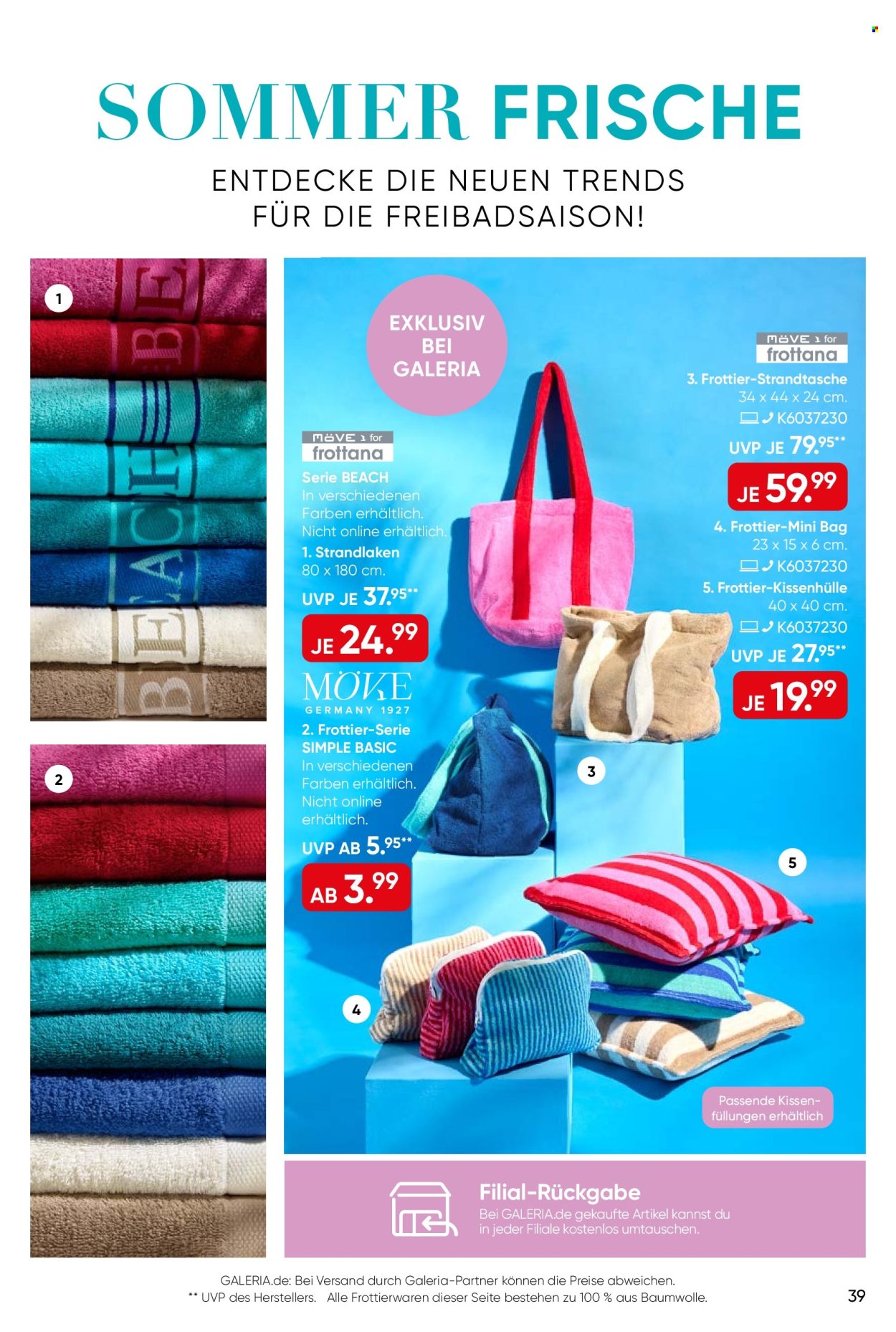 GALERIA Karstadt Kaufhof Prospekte  - 10.06.2026 - 23.06.2026. Seite 39