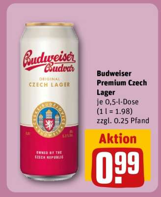 Budweiser Premium Czech Lager