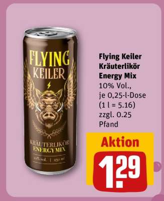 FLYING KEILER Kräuterlikör Energy Mix
