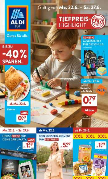 Prospekte ALDI SÜD - 22.06.2026 - 27.06.2026.