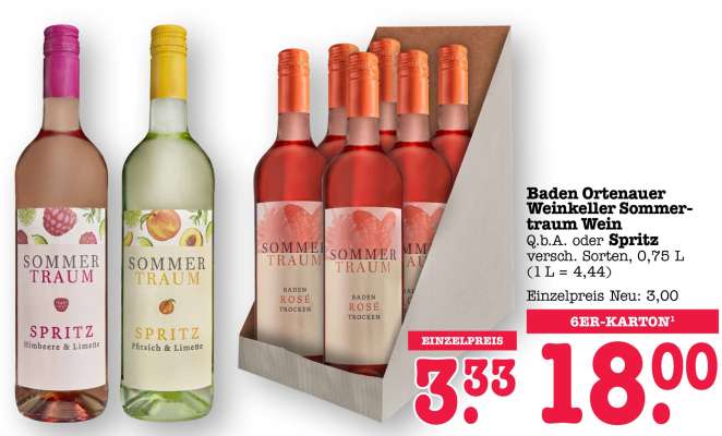 Baden Ortenauer Weinkellerei Sommertraum Wein