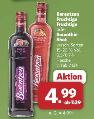 Berentzen Fruchtige Fruchtige oder Smoothie Shot