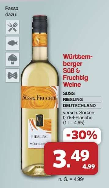 Württemberg Süß & Fruchtig Weine
